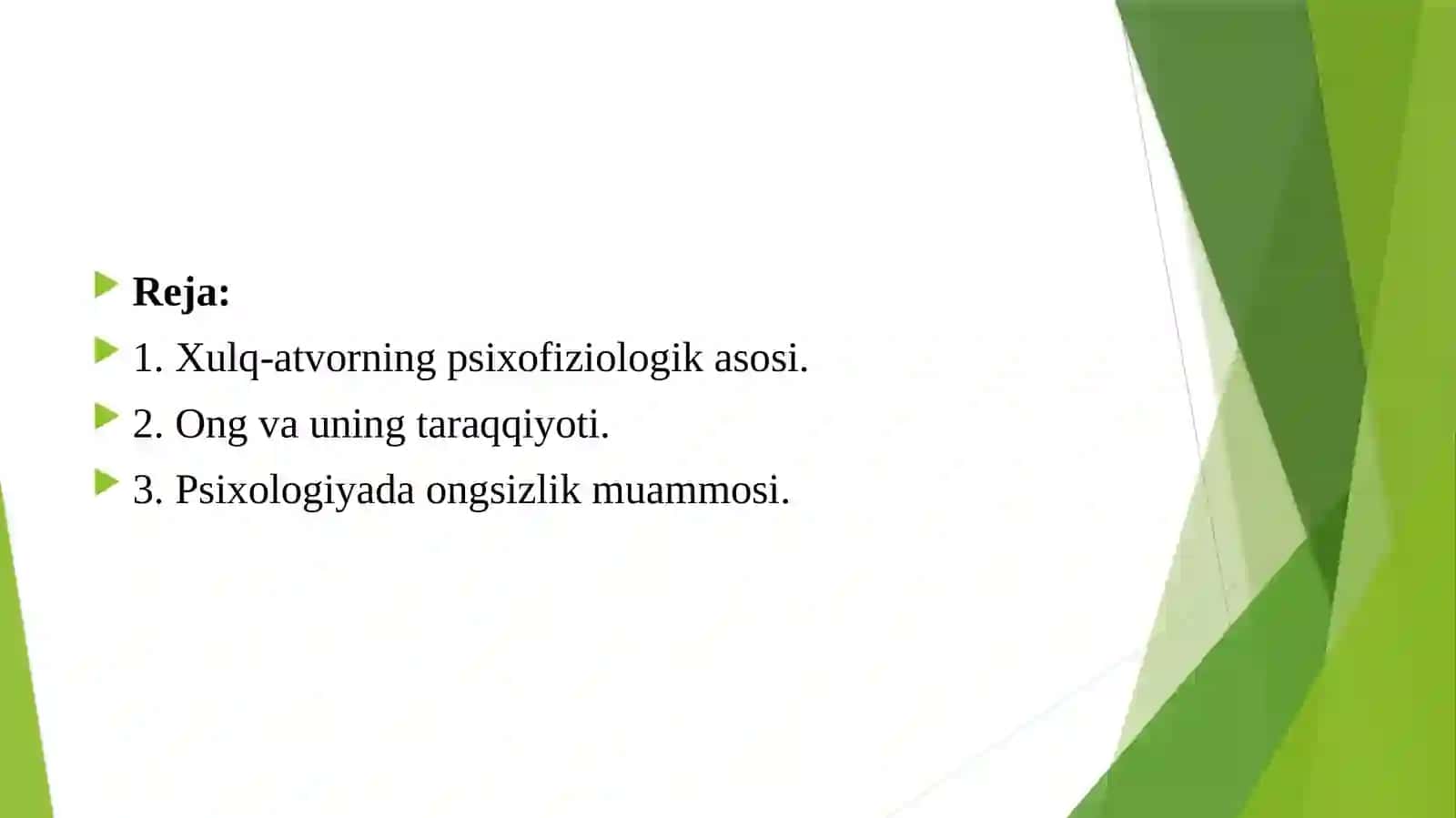 XULQ-ATVORNING PSIXOFIZIOLOGIK ASOSI 2