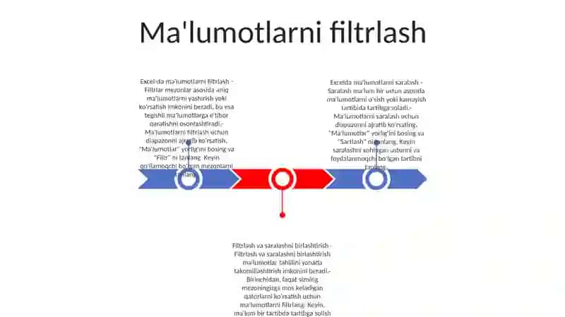 Excel Dasturida Ma'Lumotlarni Filtrlash Va Tartiblash 2