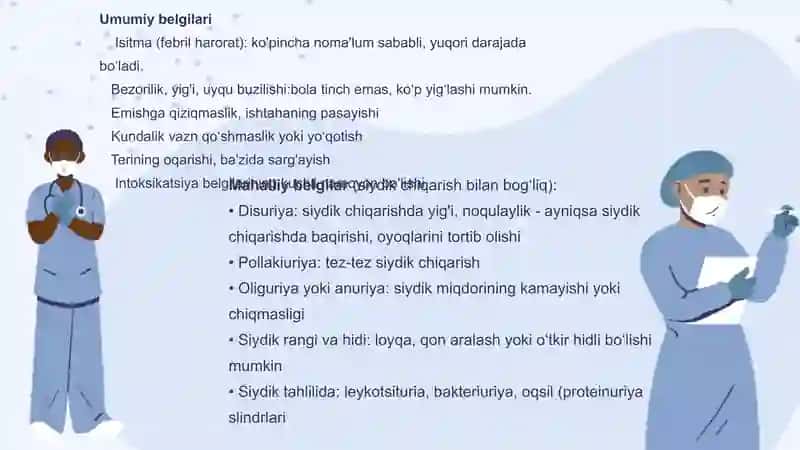 Siydik hosil qilish va chiqarish tizimining jarohatlanish semiotikasi 2