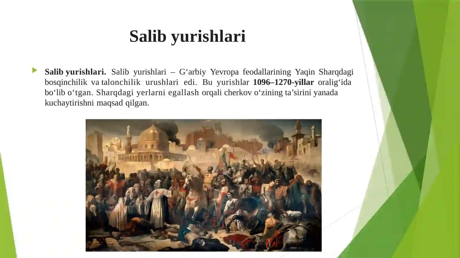 Salib yurishlari va Salohiddin Ayyubiy 2