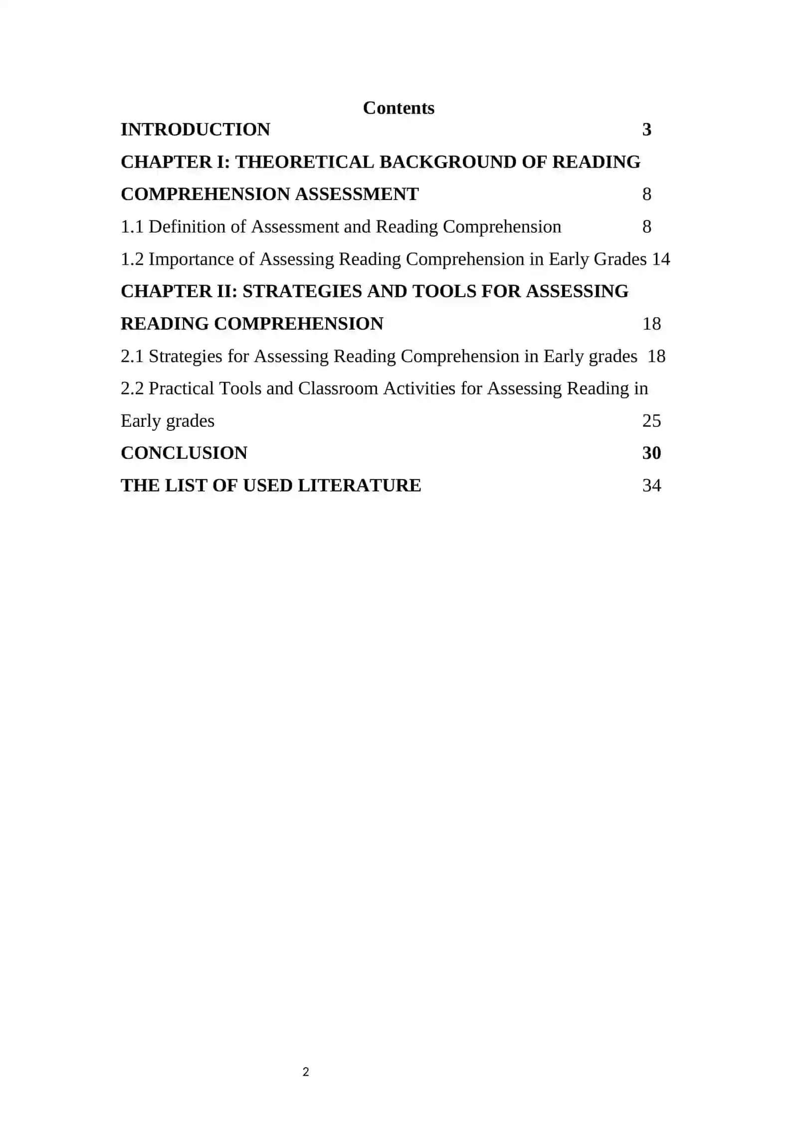 Assessing Reading Comprehension in Early Grades: Strategies and Tools 2