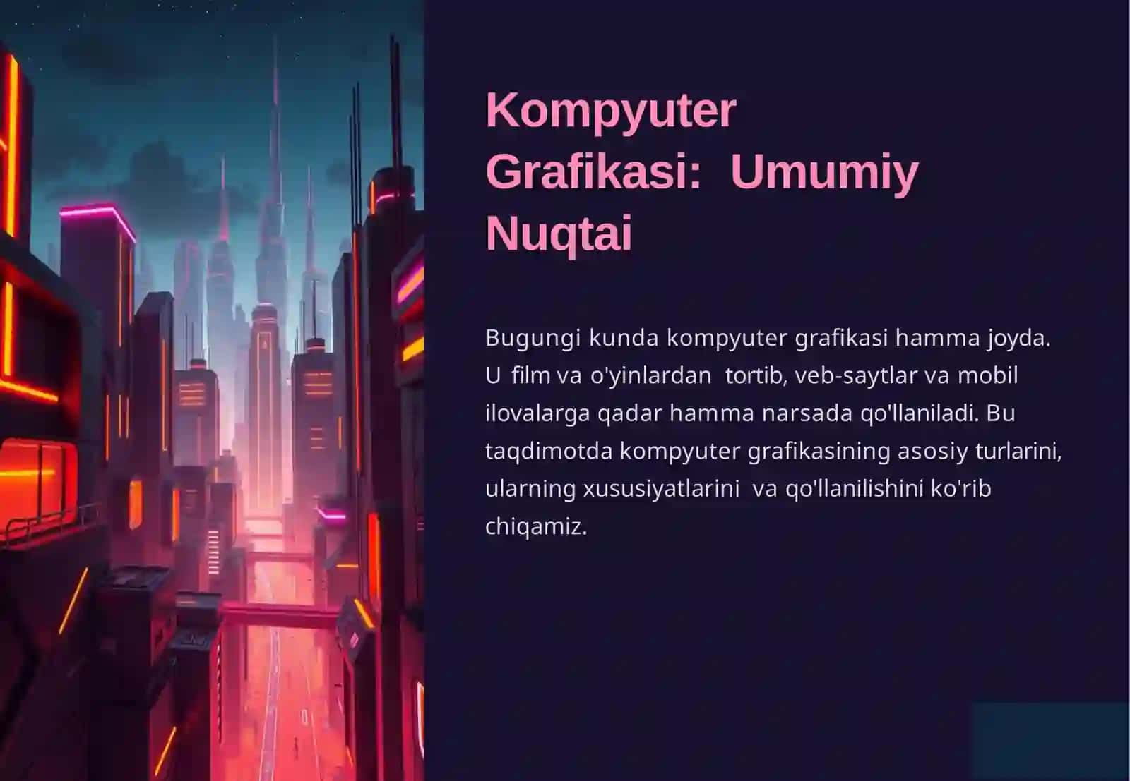 Hozirgi o'zbek grafikasi. Grafika va  kompyuter dasturlari 2