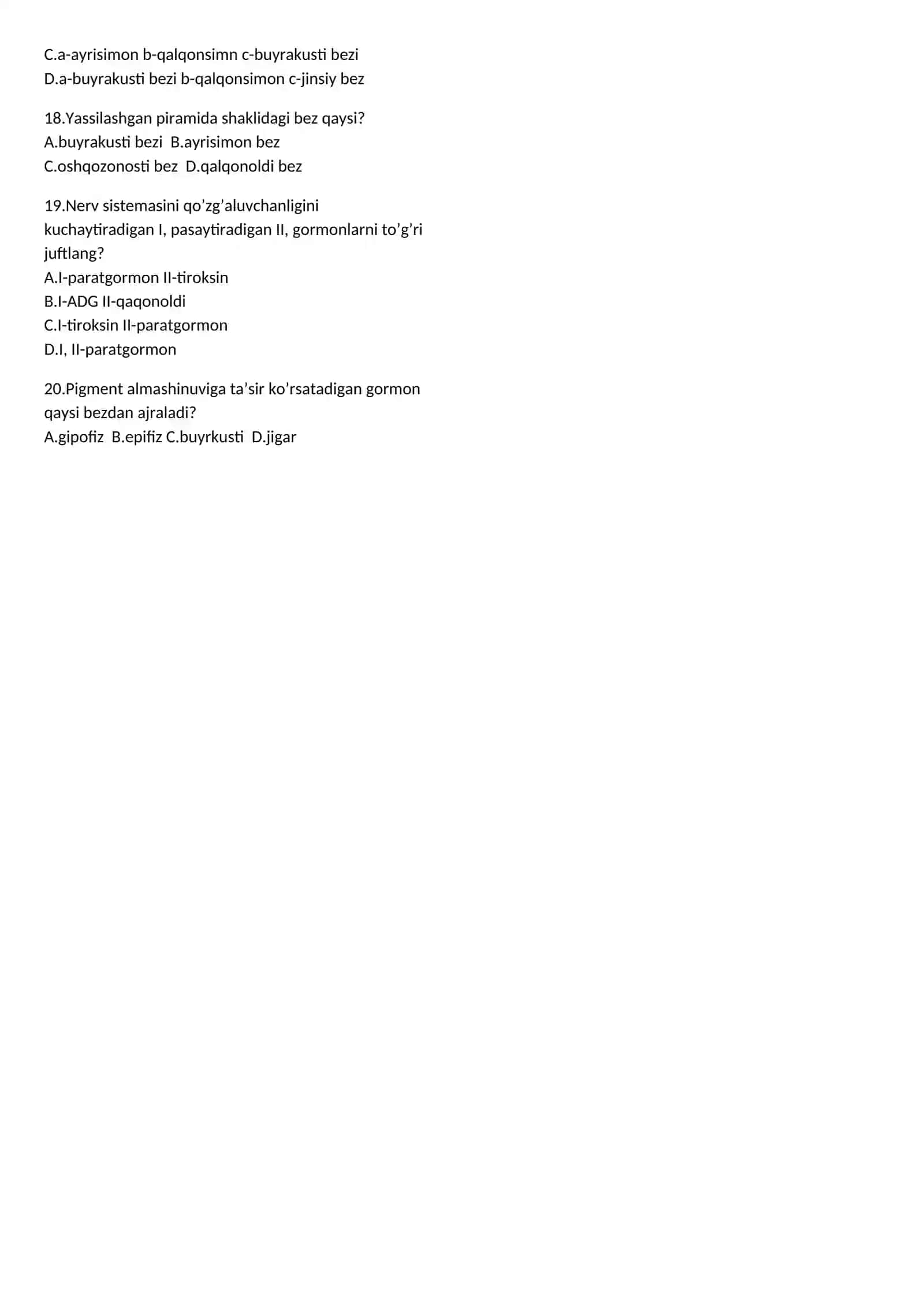 Bezlar anatomiyasi (Anatomy of Glands) 2