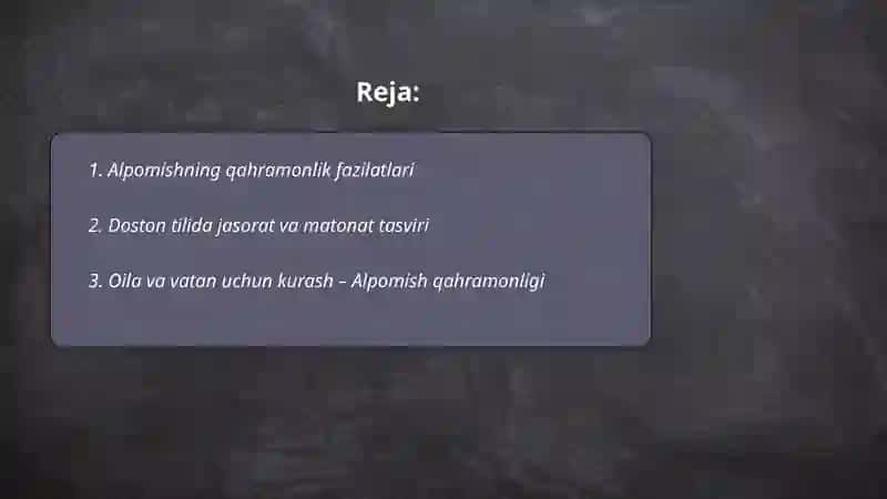 Alpomish dostoni xalq xahromonligi 2