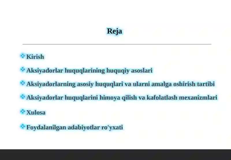 Aksiyadorlarhuquqlari 2