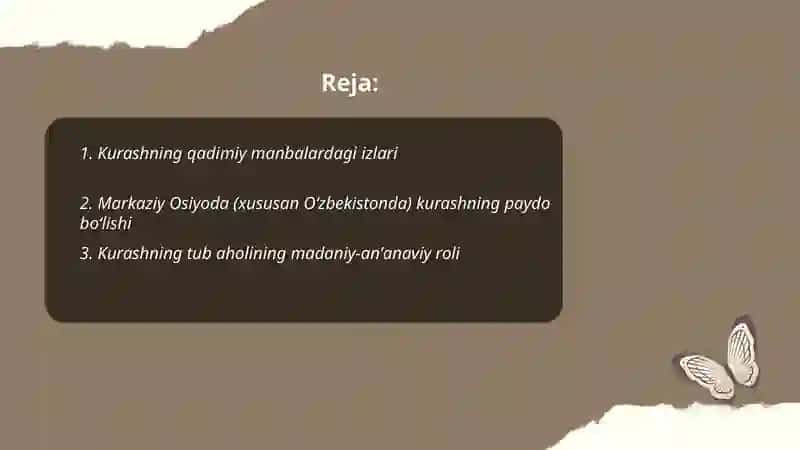 Kurashning kelib chiqish tarixi va rivojlanishi 2