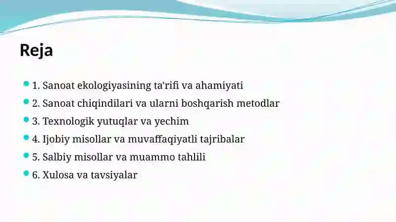 Sanoat ekologiyasi xaqida umumiy malumot 2