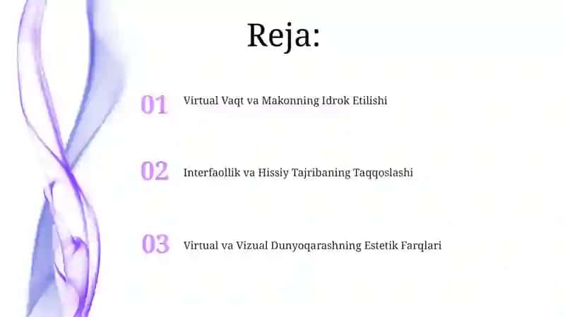 Virtual Vaqt va Makonning Idrok Etilishi 2