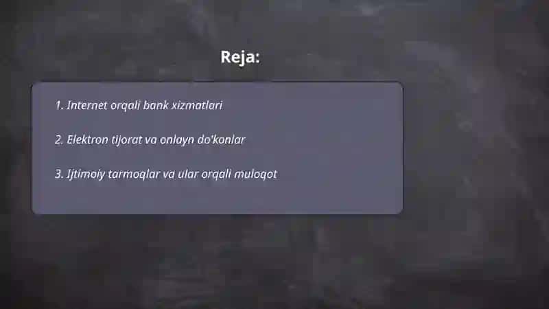 Internetning zamonaviy xizmatlari 2
