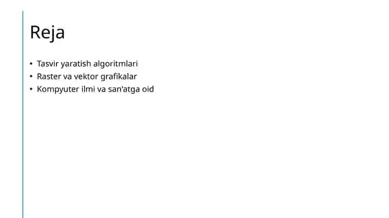 Tasvir yaratish algoritmlari 2