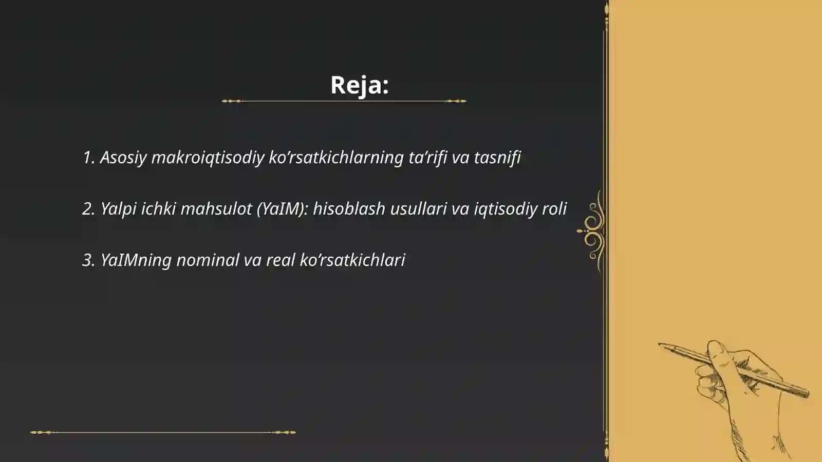 Asosiy makroiqtisodiy ko’rsatkichlarning mohiyati va roli 2