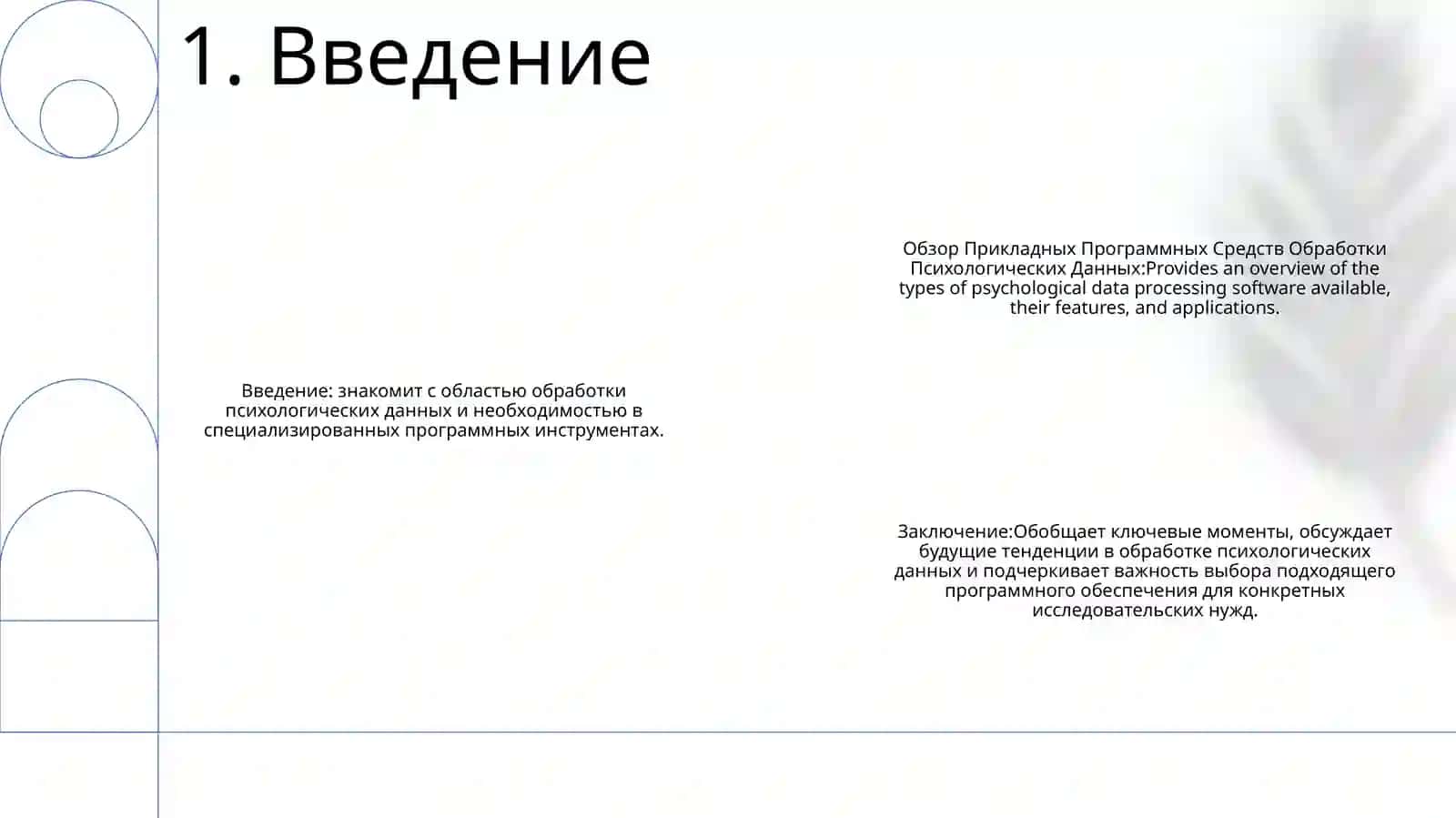 Обзор Прикладных Программных Средств Обработки Психологических Данных 2