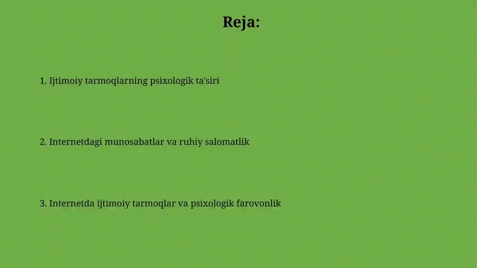 Internetdagi ijtimoiy tarmoq va psixologik salomatlik 2