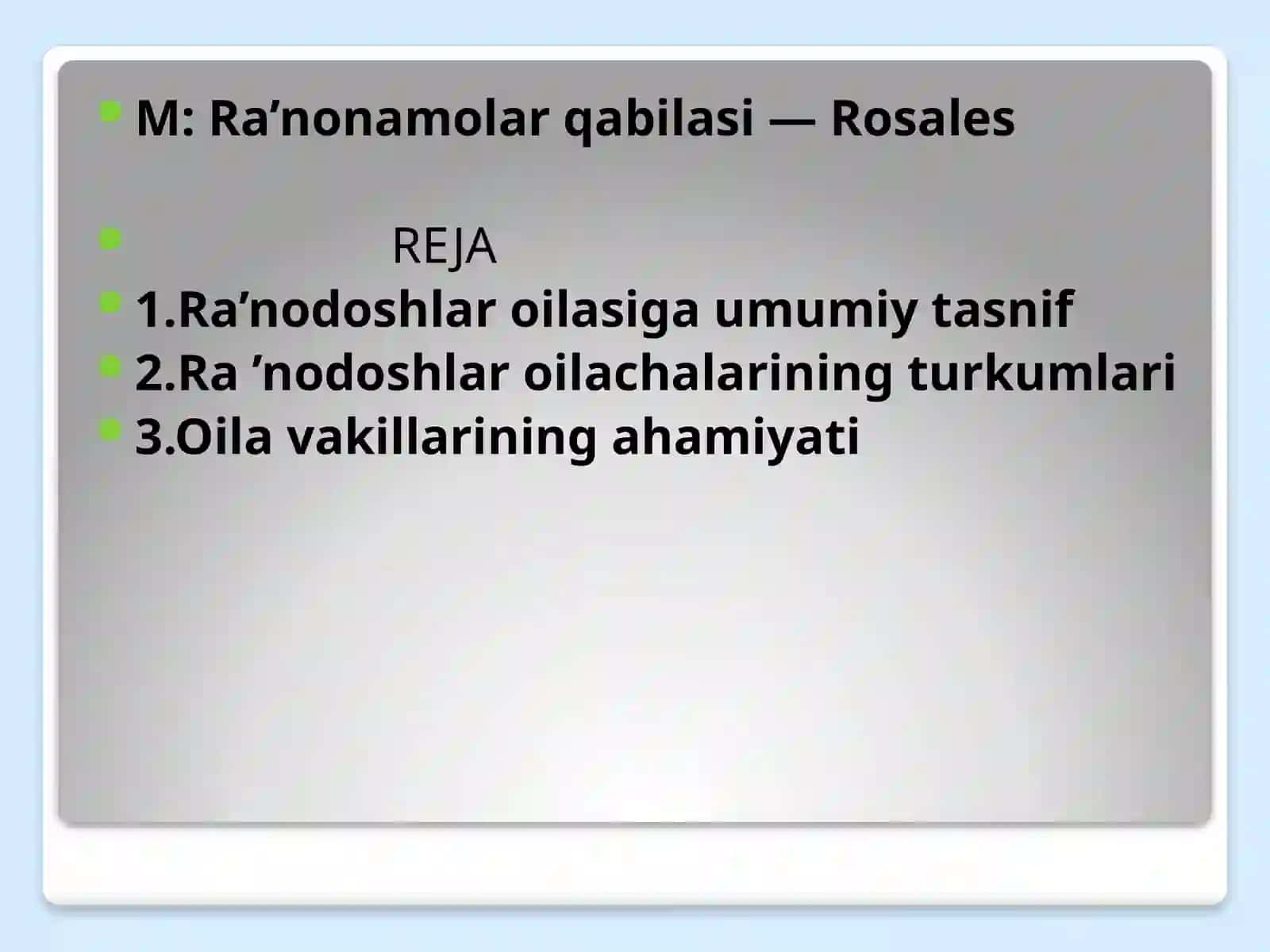 O’SIMLIKLAR ANATOMIYASI VA MORFOLOGIYASI 2