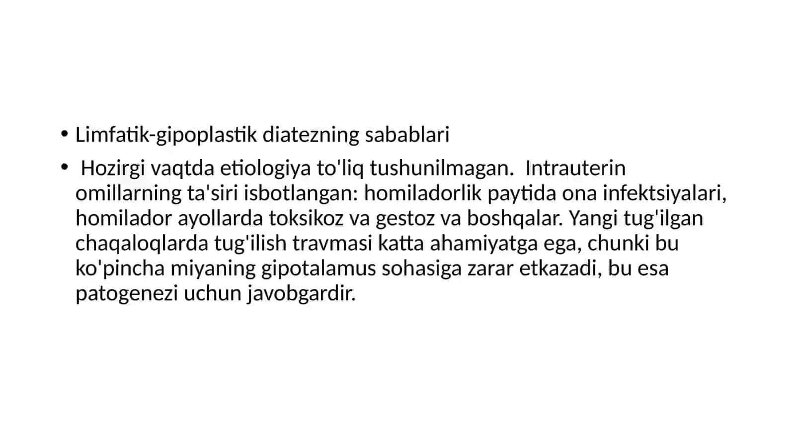 Limfatiko-gipoplastik diatez 2