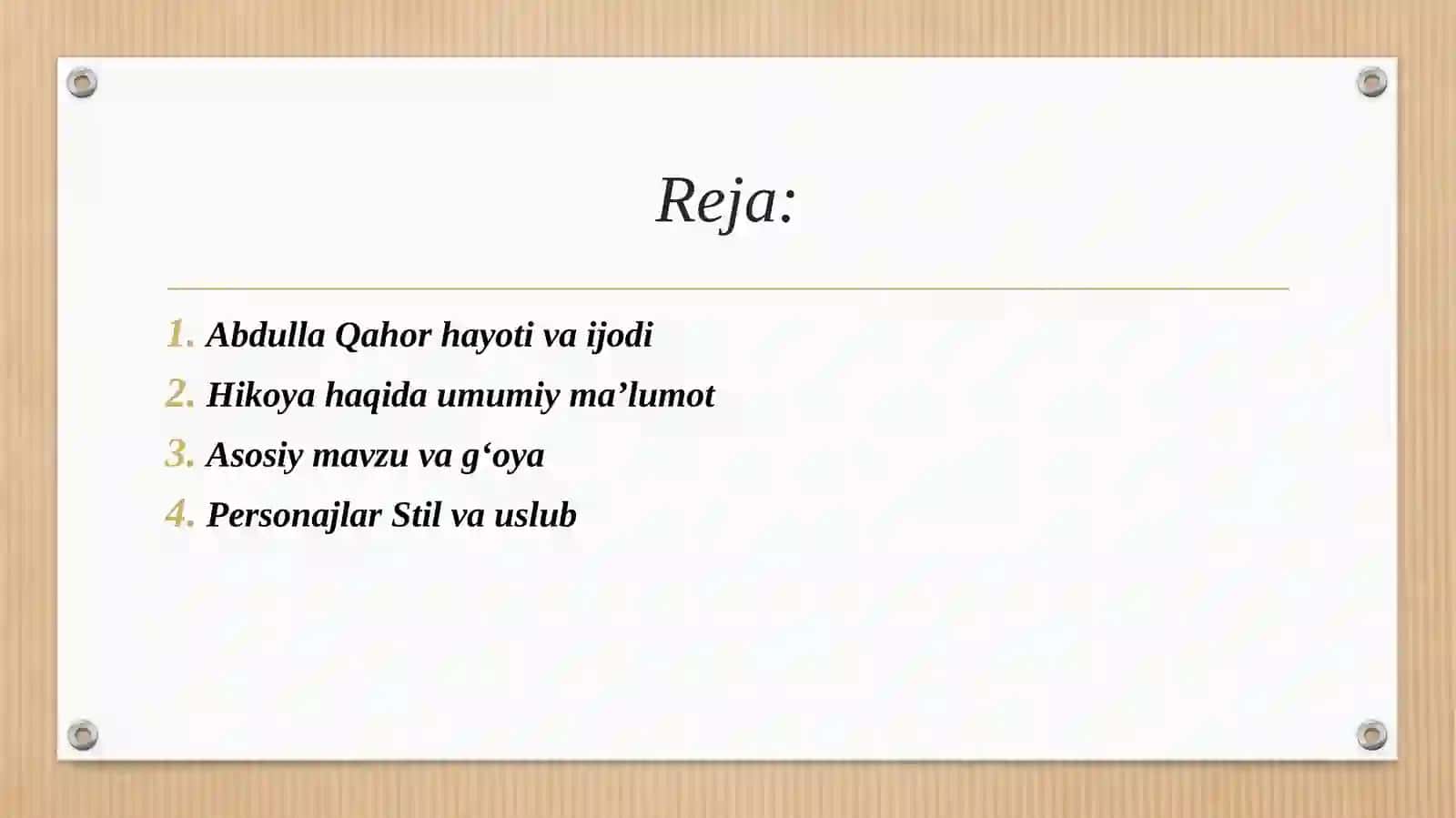 Abdulla Qahhorning Daxshat hikoyasi 2