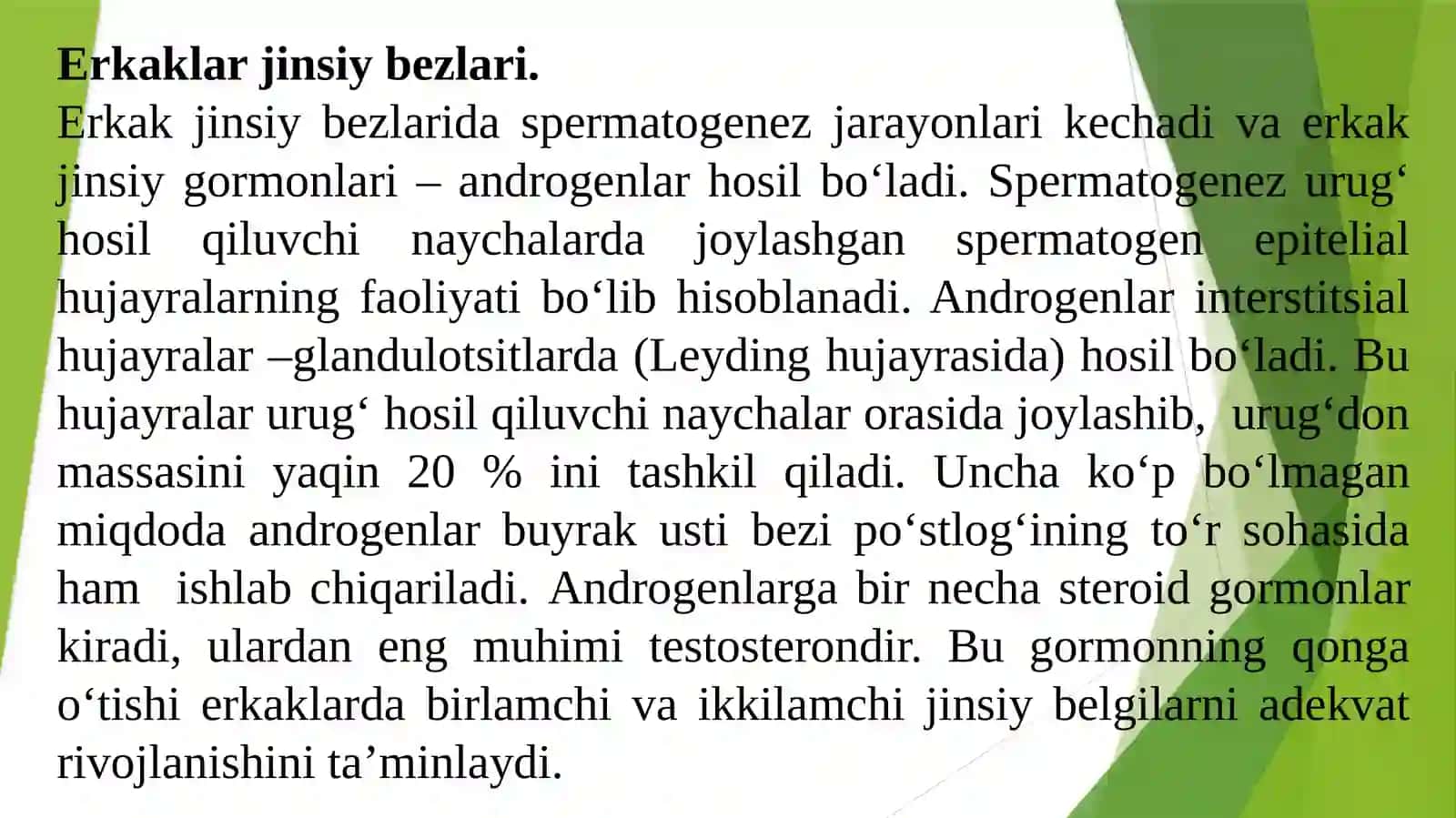 Reproduktiv tizim fiziologiyasi 2