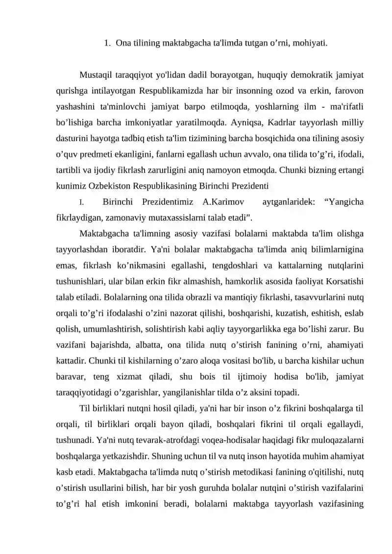 Nutq o'stirish nazariyasi va metodikasi 2