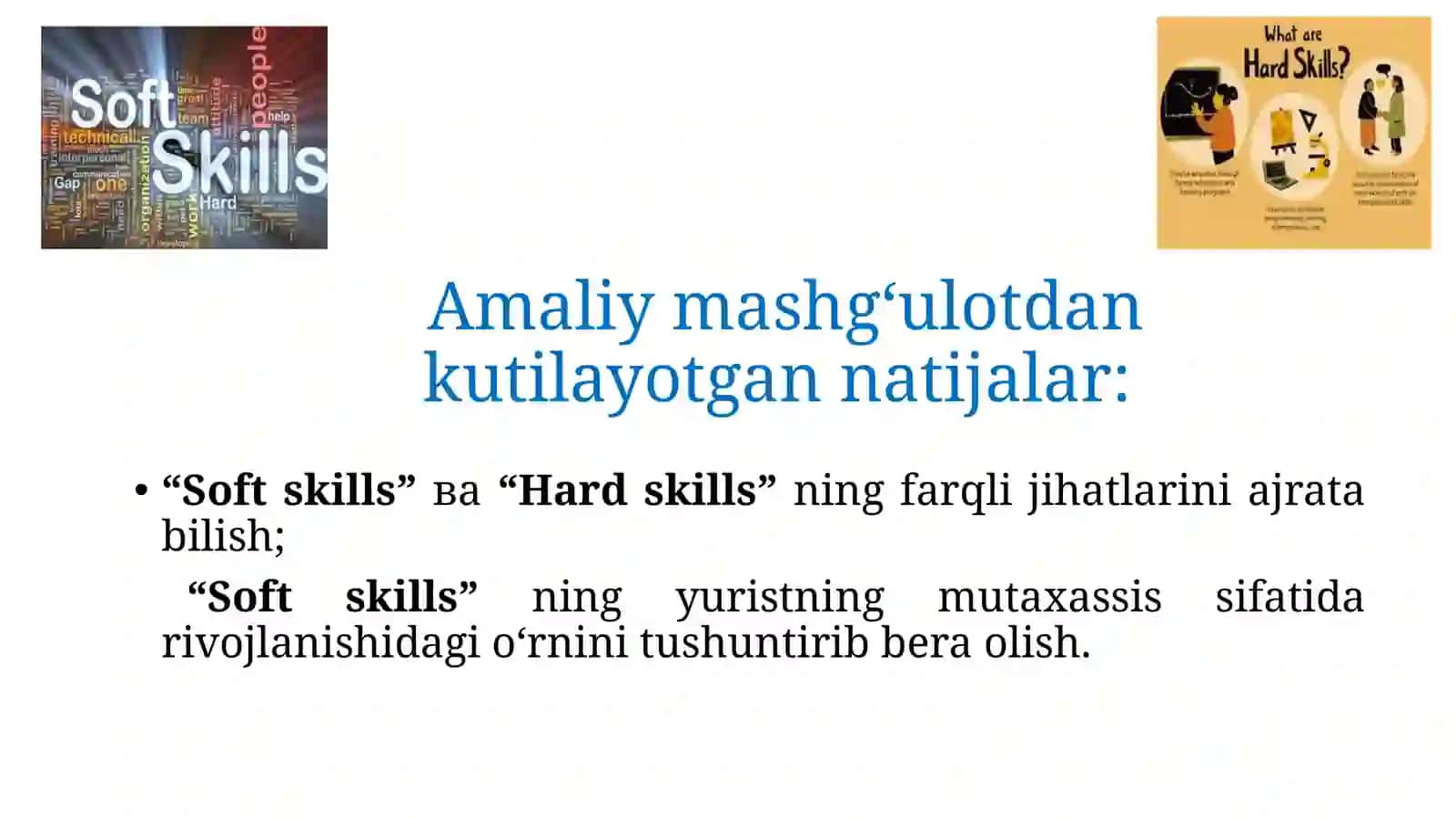 Mutaxassis shakllanishida ish ko‘nikmalari va kompetensiyalarning roli.Muvaffaqiyatliyuristkarerasinirejalashtirishusullari 2