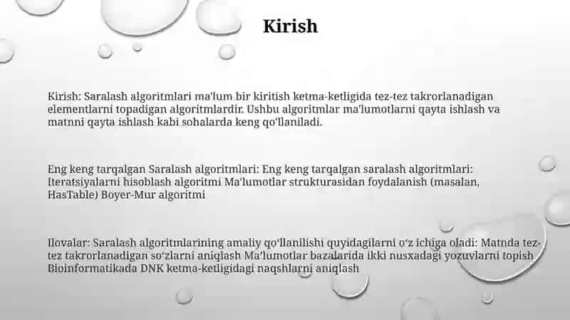 Saralash Algoritmlari 2