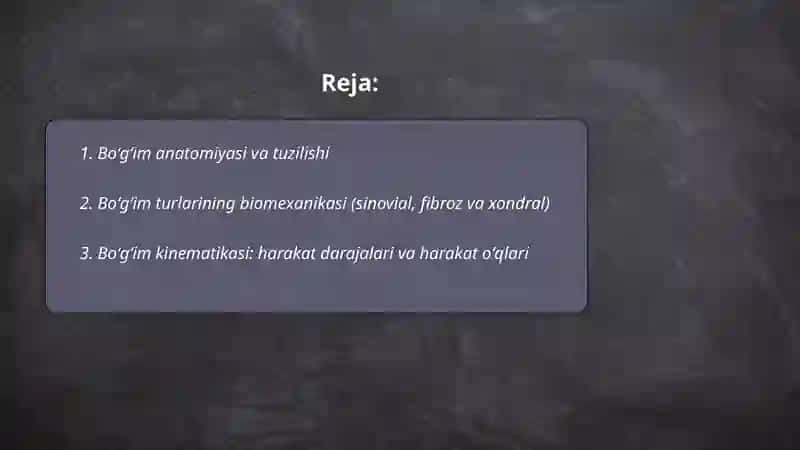 Boʻgʻimlarning biomexanikasi 2