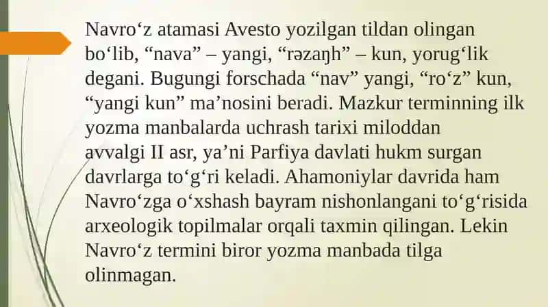 Navro‘z umumxalq bayramining qayta tiklanishi 2
