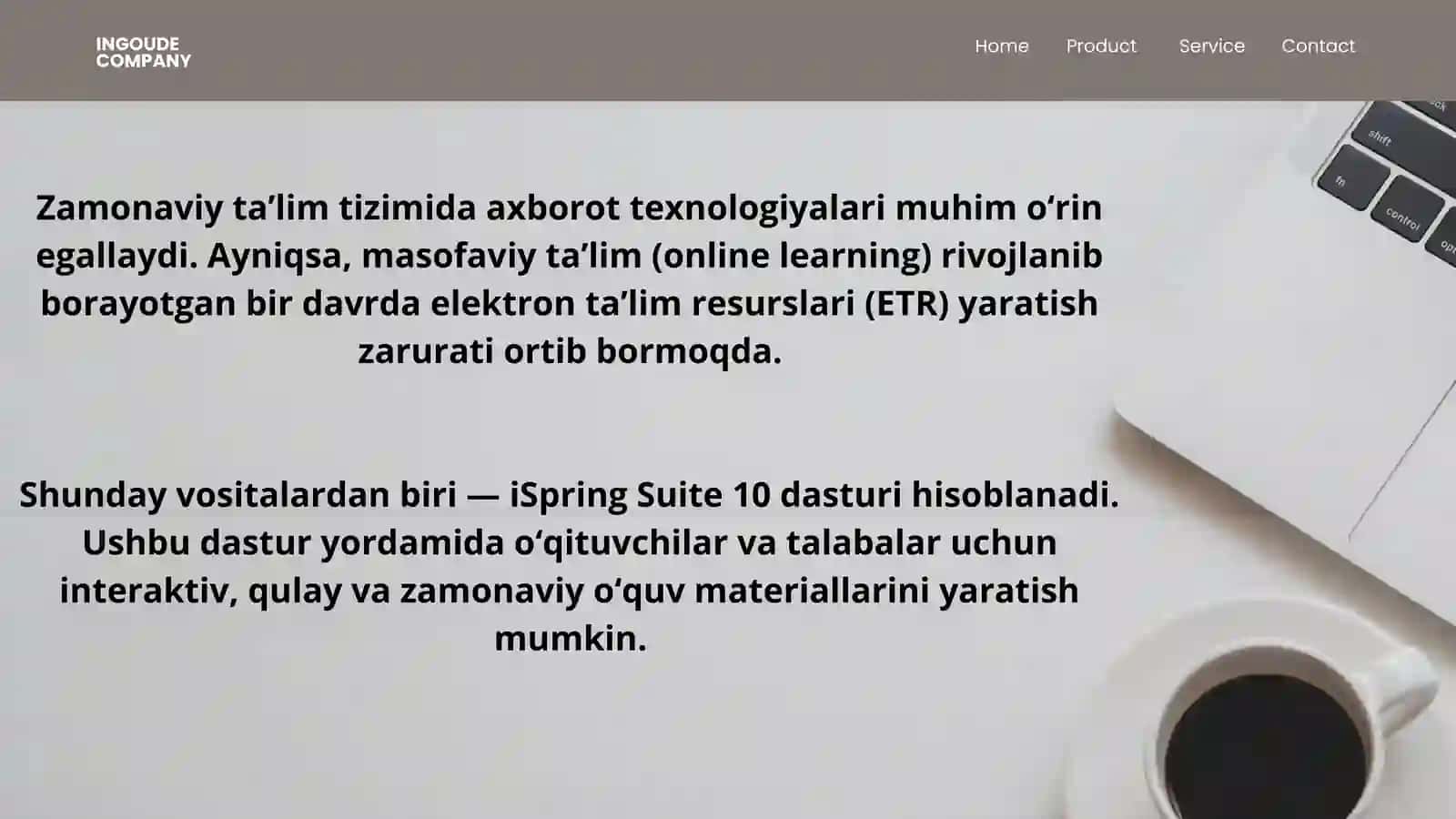 ISPRING SUITE 10 DASTURIDA ELEKTRON TA’LIM RESURSLARINI YARATISH 2