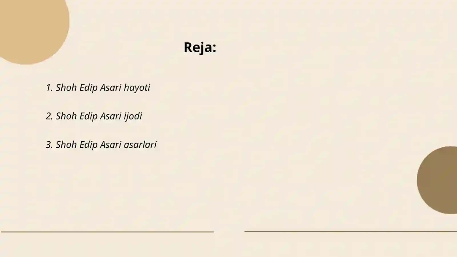 Shoh Edip asari 2