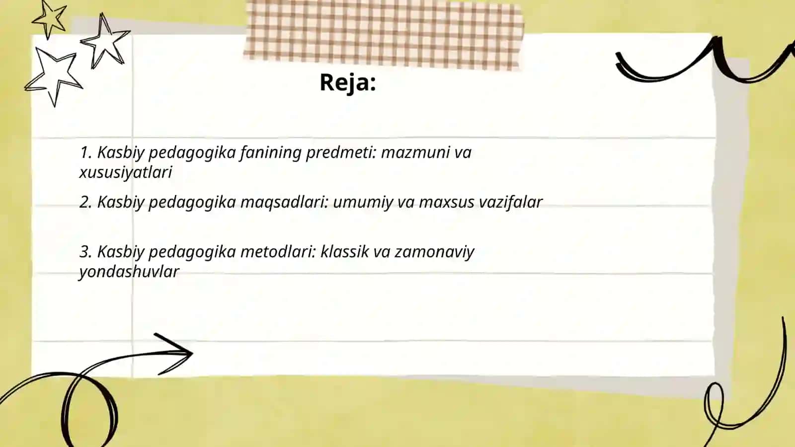 Kasbiy pedagogika fanining predmeti maqsadi metodlari va asosiy kategoriyalari 2
