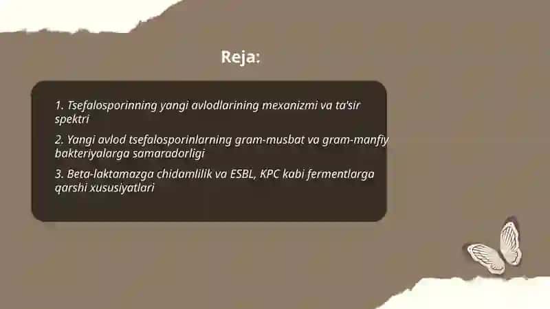 Tsefalosporinning yangi avlodi 2