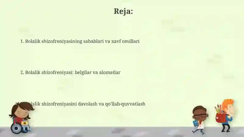 Bollalar shizifreniyasi 2