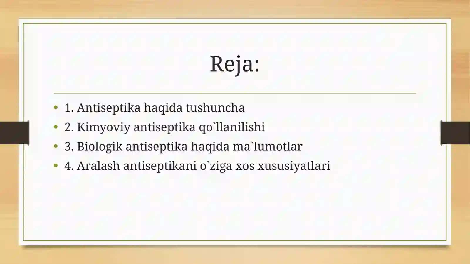 Kimyoviy,biologikvaaralashantiseptikausullari 2