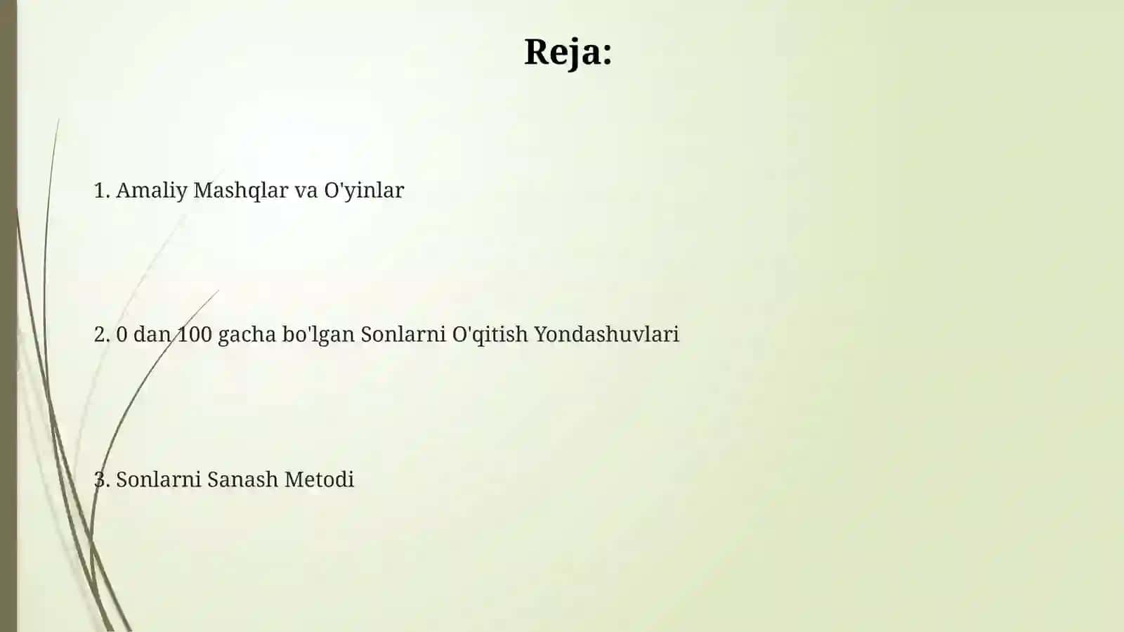 10 va 100 ichida nomanfiy butun sonlarni nomerlash ga urgatish metodikasi 2