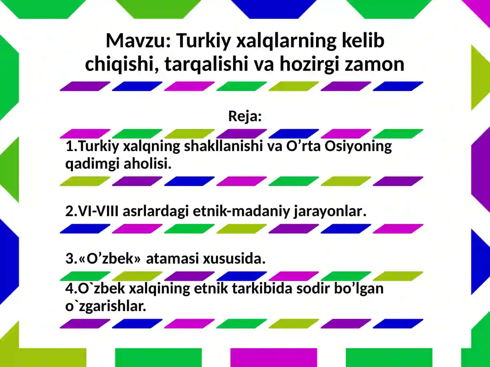 O’zbekiston tarixi fanidan MUSTAQIL ISHI 2