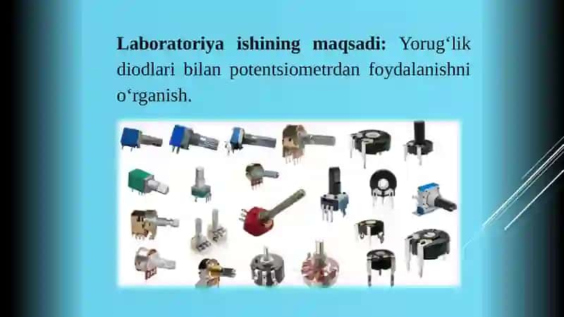 Potensiometr qaliyonuvchi diodlar sonini o‘zgartirish 2
