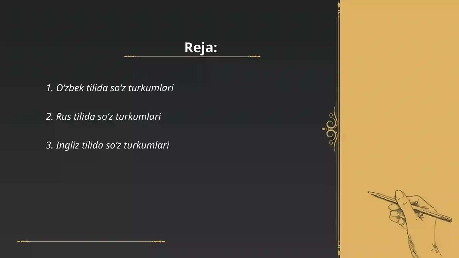 O‘zbek tilida so‘z turkumlari 2