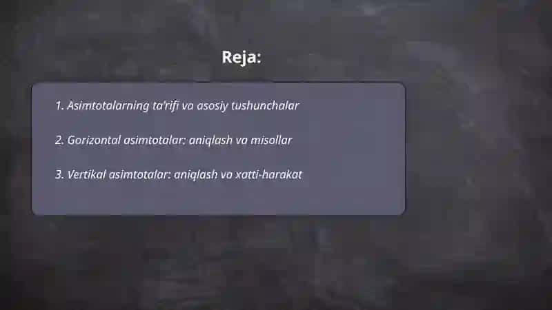 Asimtotalar 2