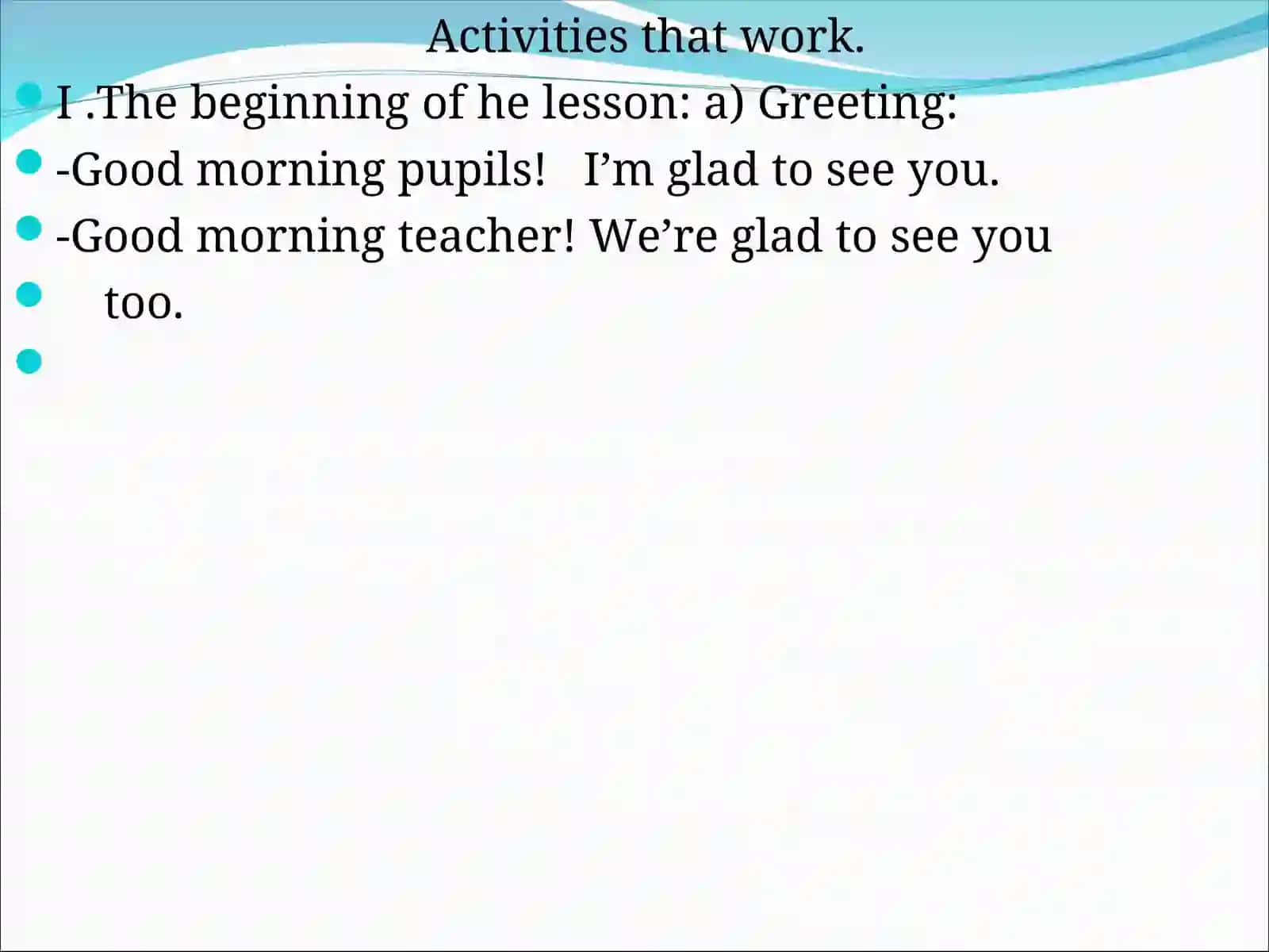 Lesson Plan on Presents and Holidays 2