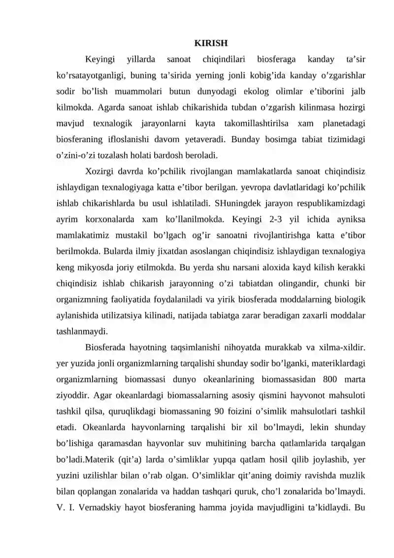Biosferada suv muhiti organizmlarining taqsimlanishi 2