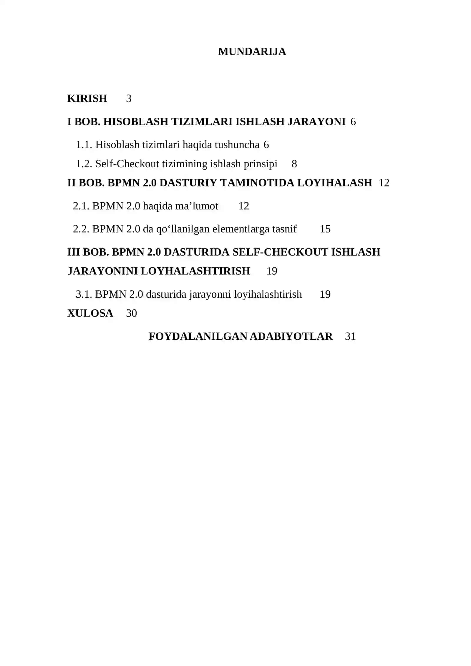 Axborot tizimlarini loyihalashtirish 2