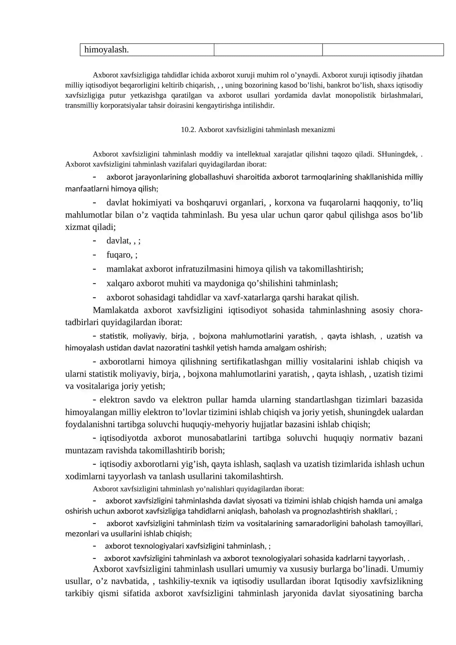 Axborot xavfsizligining mohiyati va unga tahdidlar 2