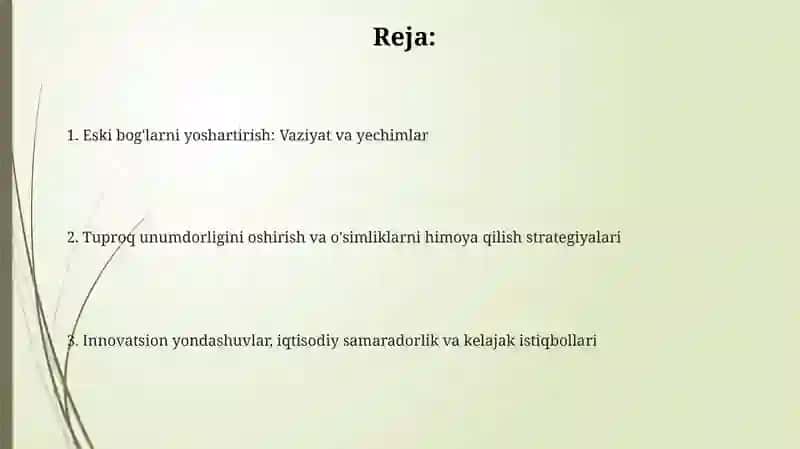 Qarigan boglarni yoshartirish texnologiyasi 2