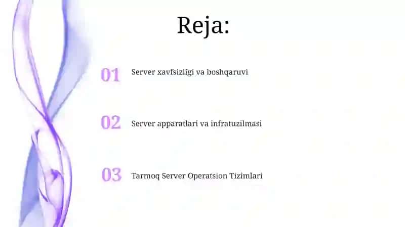 Tarmoq Serverlari 2