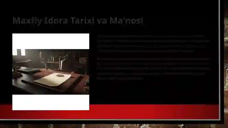 Maxfiy Idora 2