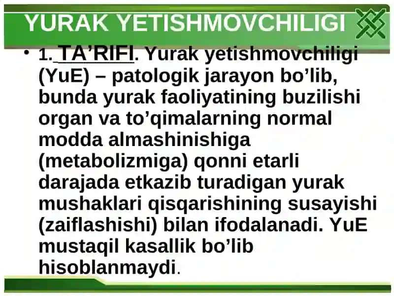 YURAKYETISHMOVCHILIGI 2