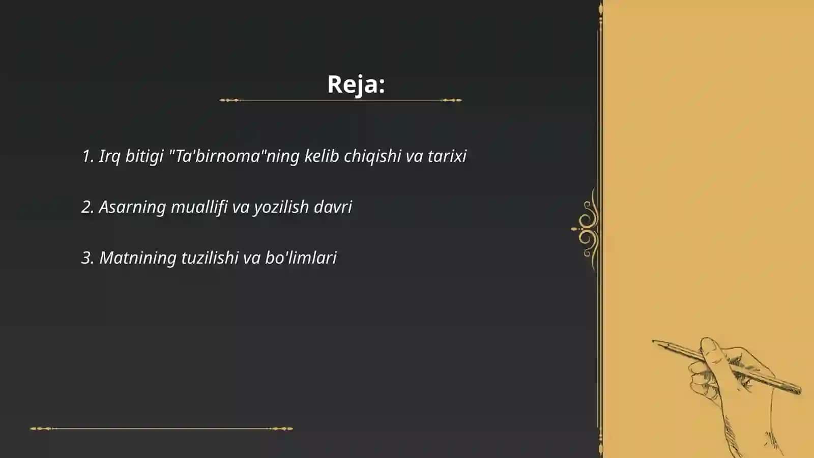 Irq bitigi "Ta'birnoma" 2