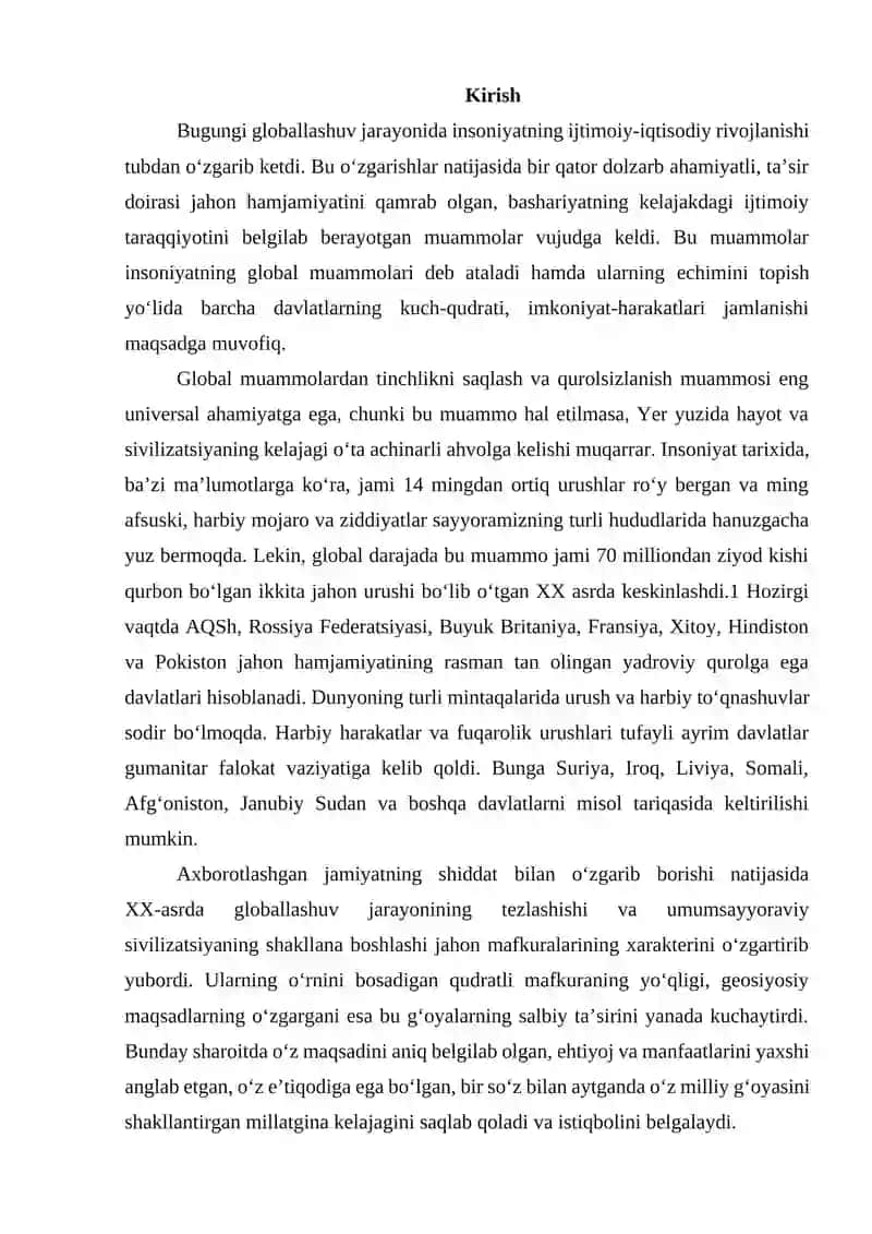 Globallashuv sharoitida turli xil mafkuraviy ko‘rinishlar 2