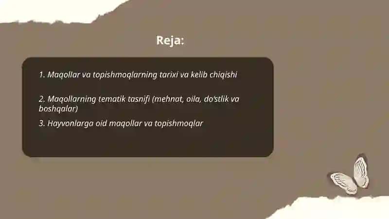 Maqollar va topishmoqlar 2