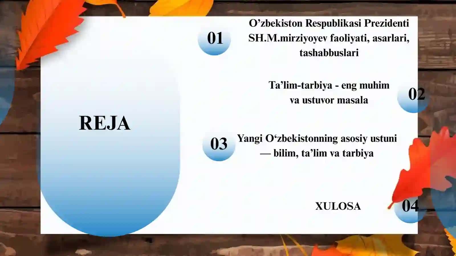 O'zbekiston Respublikasi Prezidenti Sh.M.Mirziyoyev asarlarida ta'lim-tarbiya masalalari 2
