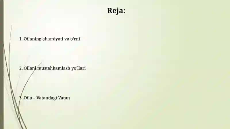 Oilaning inson hayotidagi o'rni 2